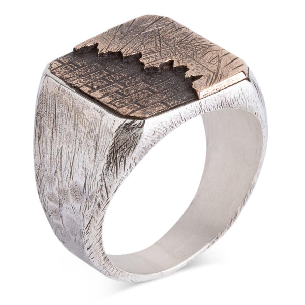 Reanimation Themed Sterling Silver Mens Ring